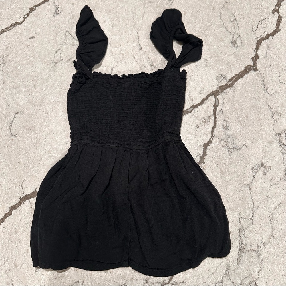 Hollister size XS Black Smocked Ruffled Tank Top Boho
Summer preppy
